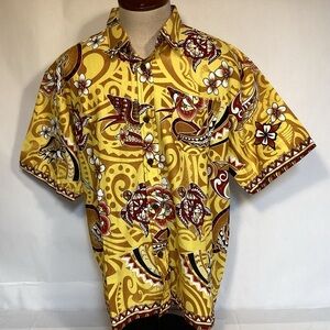 Rodeo Men’s Vintage Barkcloth Hawaiian shirt Size 2XL